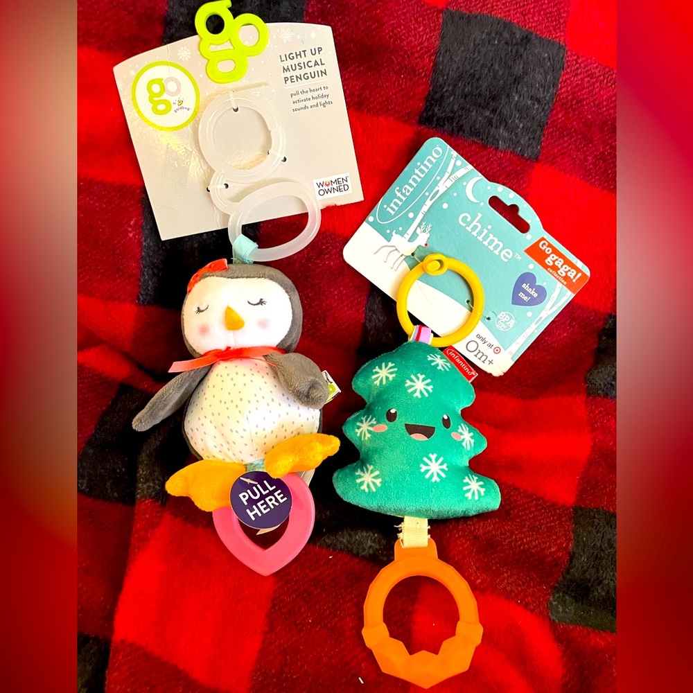 NWT Lot of 2 Christmas/Holiday Baby Toys